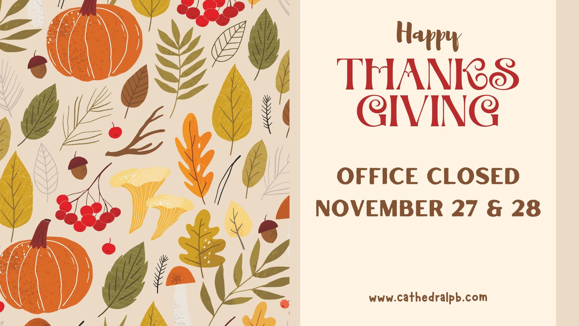Thanksgiving Office Closed
